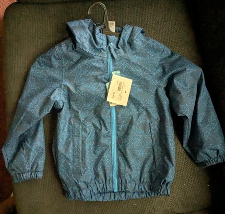 Turisticka nepremokavá bunda, decathlon,98