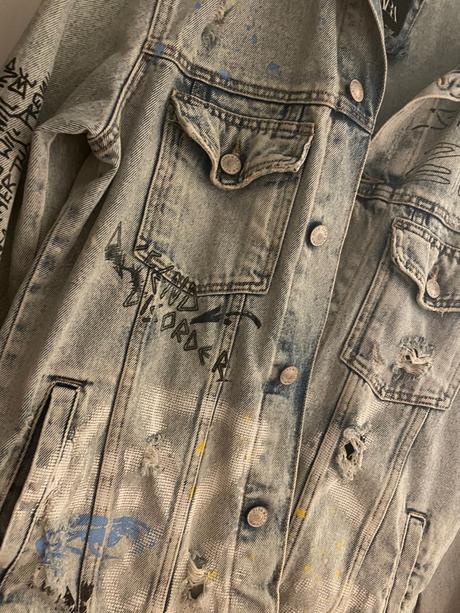 Zara trendy extravagantna riflova bunda, zara,38