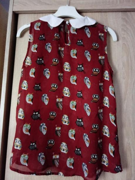 Blúzka so sovičkami, xs