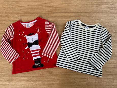 Next 2 pack trička s dlhým rukávom, next,86