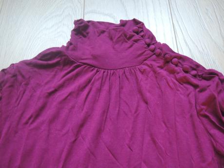 Cyklamenovy top, h&m,xs