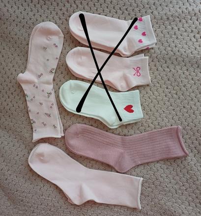 3 páry krásnych ponožiek, primark,35 / 36 / 37 / 38