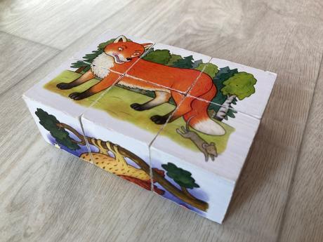 Drevené zvieratkové kocky, 