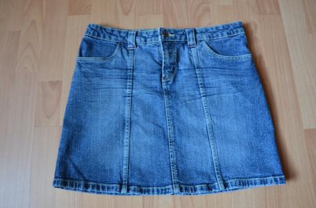 Rifľová elastická sukňa 38, new look,m