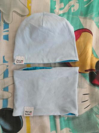 Detské sety, čiapka +nakrcnik obojstranný, 74