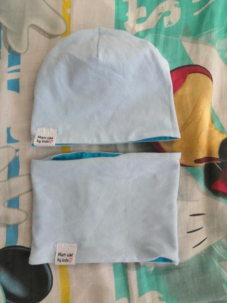 Detské sety, čiapka +nakrcnik obojstranný, 74