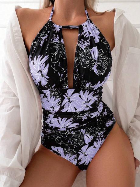 Plavky kvetinové, l / m / s / xl