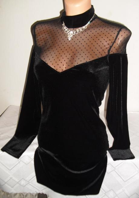 Bershka luxusne zamatove saty, bershka,xs