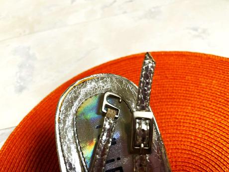 Strieborné sandálky, 40