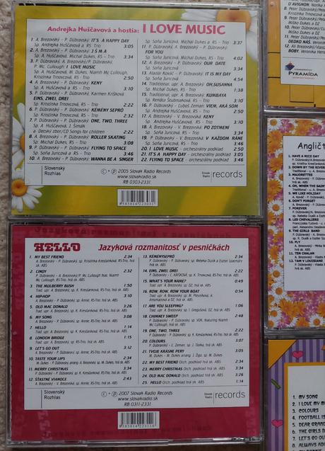 Cd anglictina v pesnickach, 