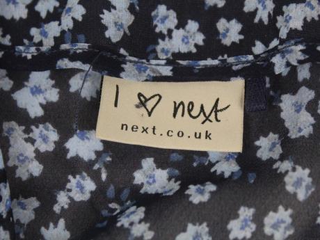Kvetinový šifónový kardigan next 6 r. a, next,116