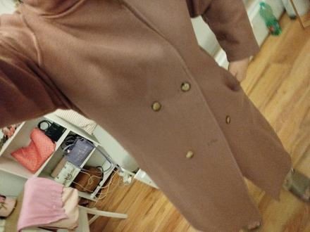 Vlnený kabát l/xl,