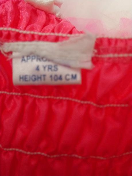 Kostým mačička ružovo biela, 3-4r, 98-104 cm, 