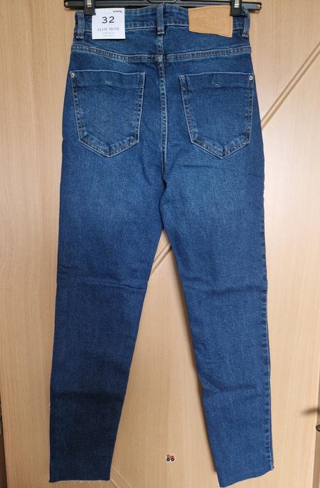 Rifle high waist slim mom, sinsay,32