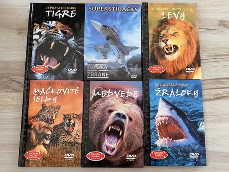 Dvd superstihačky tigre levy mačkovité šelmy,