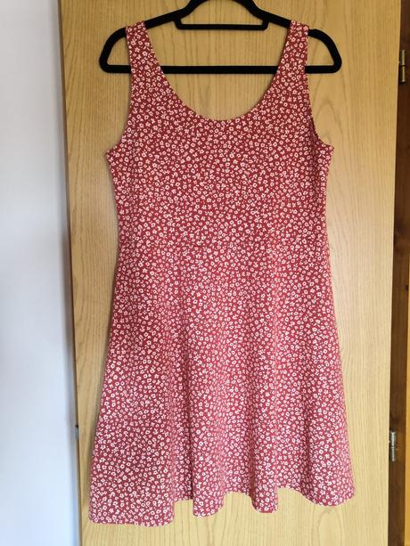 Letné šaty tehlovej farby, takko,l