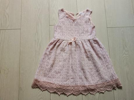 Čipkované šaty h&m 110/116, h&m,110