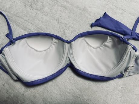 Svetlofialová plavková podprsenka s brošňou etna, l