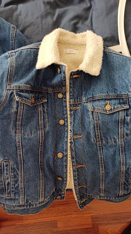 Zateplena riflova bunda 152 a 164, mango,s