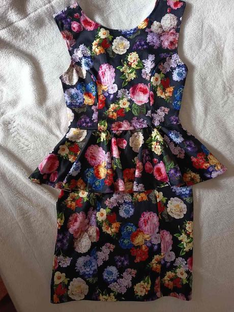 Peplum šaty, topshop,40