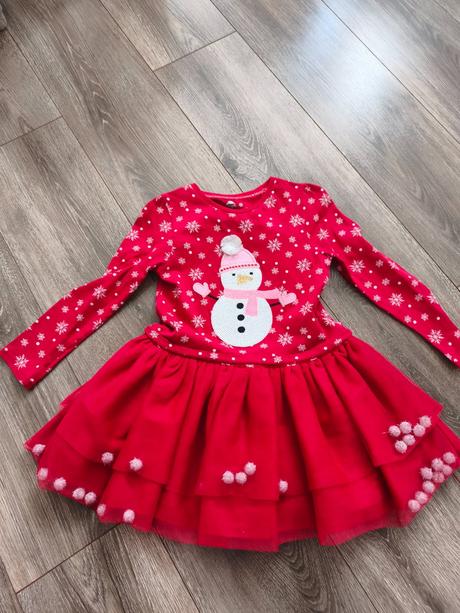 Vianočné šaty s tylovou sukňou, f&f,110