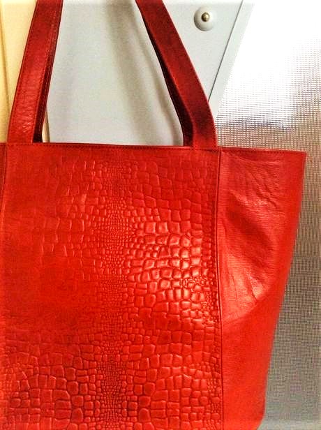 Veľká kožená kabela,