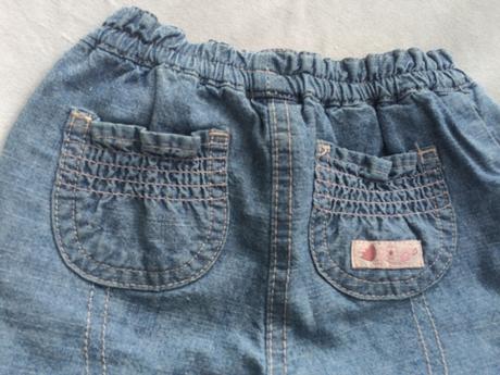 Podšité rifle s výšivkou, mothercare,62