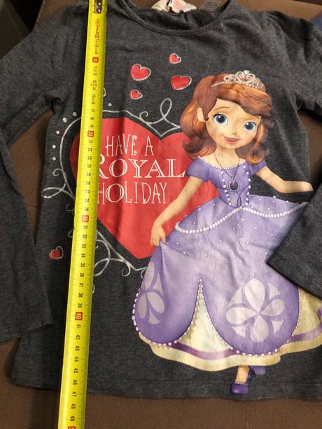 2pack tričiek princezná sofia 122/128, h&m,122