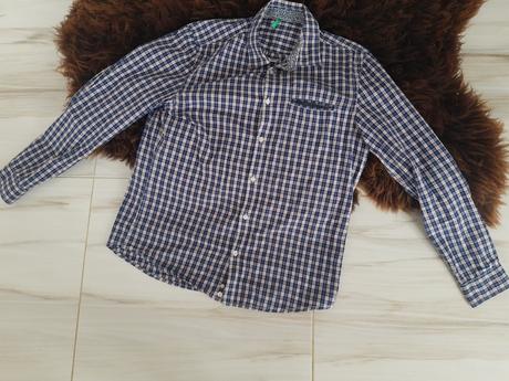 Pánska kockovaná košeľa, benetton,l