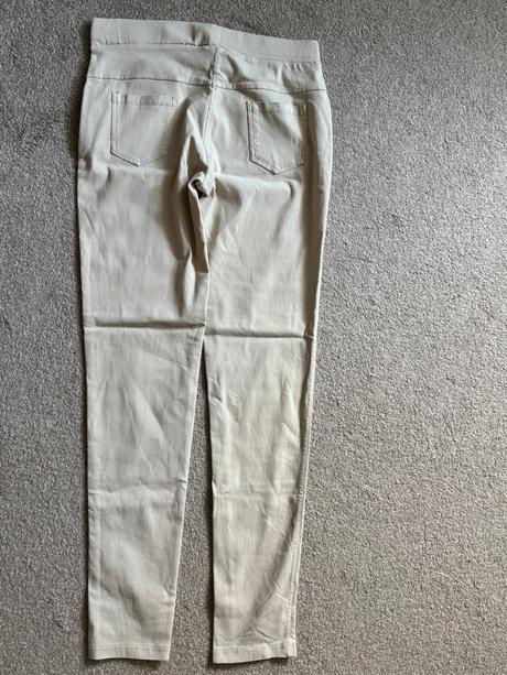 Béžové elasticke nohavice, l