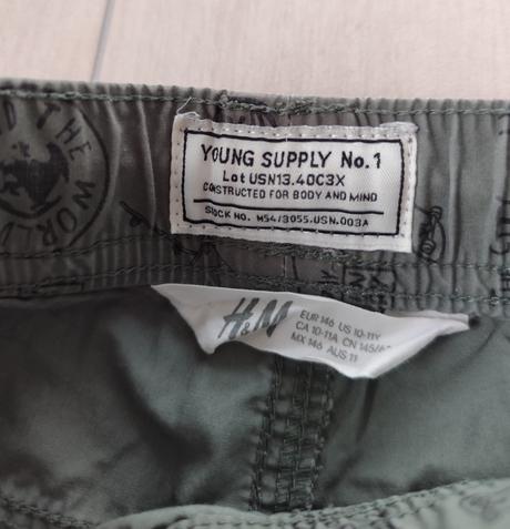 Predám chlapčenské kraťasy, h&m,146