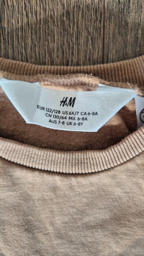 Oteplené mikinošaty next, h&m,122