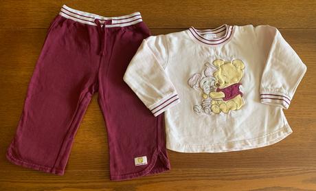 Teplá súprava macko pooh a piglet, h&m,86