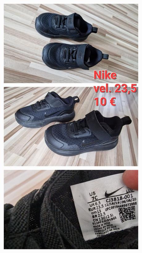 Tenisky nike cierne a modre, nike,23
