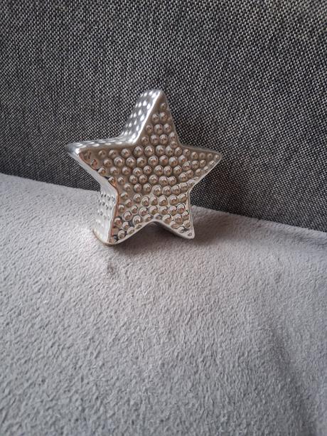 Porcelán hviezda dekorácia ozdoba, 