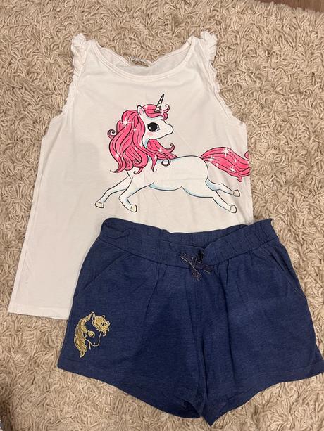 Tričko a kraťasy, h&m,134