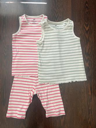 Súprava kraťasy + tielka, h&m,134