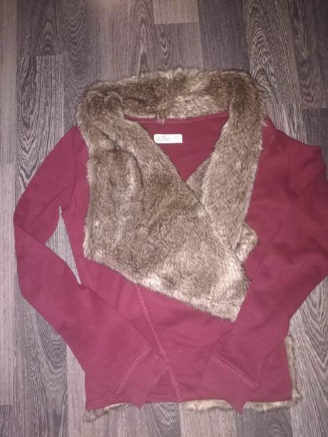 Kožušinovy kardigan hollister xs/s/m, hollister,34 - xs