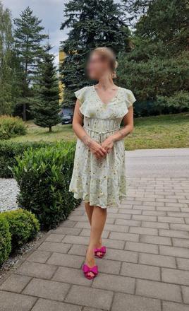 H&m viskózové šaty 40/l, h&m,l