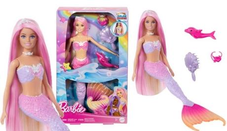 Barbie a dotyk kúzla morská panna malibu hrp97,