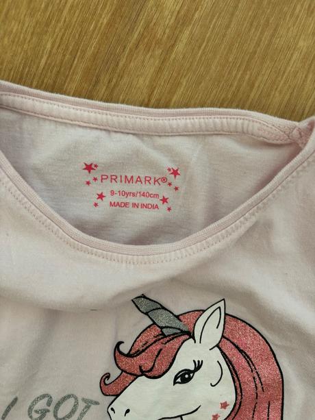 Takmer nenoseny natelnik s jednorozcom, primark,140