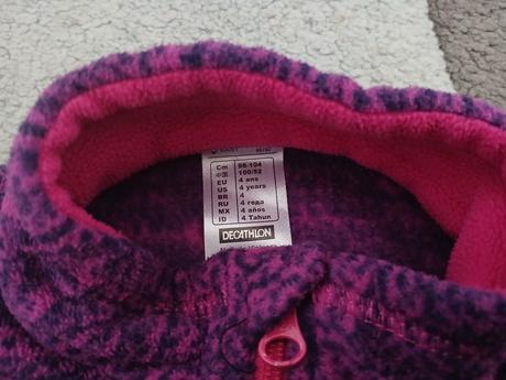 Flisova mikina 104, decathlon,104