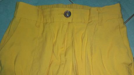 Elegantné krásne žlté nohavice, esmara,s