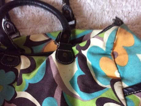 Letná kvetová kabelka - pevné plátno,