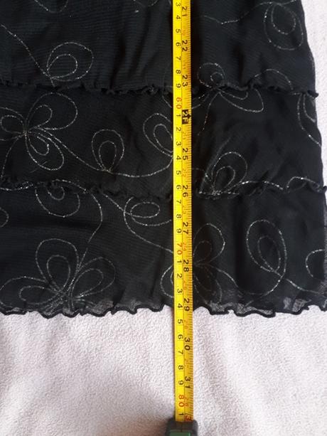 Čierne saty so striebornou výšivkou, kappahl,122