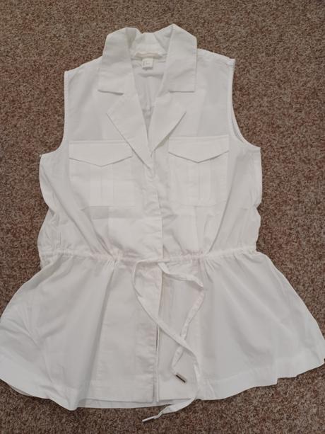 Biela blúzka top, h&m,xs