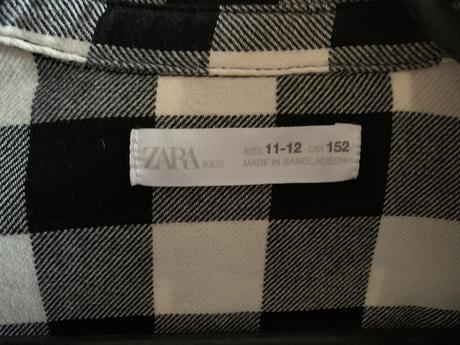 Flanelová košeľa zara, zara,152