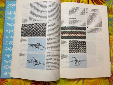 Retro stará kniha škola pletenia, háčkovania 1986,