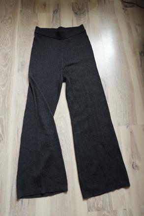 Mäkké vrúbkované úplet. nohavice h&m, h&m,m