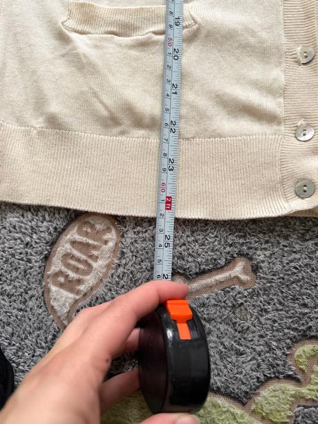 Krémový kardigan zo zmesi viskózy a hodvábu, benetton,m